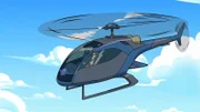 Arnold fliegt Hubschrauber.