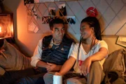 L-R: Hari Dhar (Nabhaan Rizwan) and Harper Stern (Myha'la Herrold)