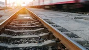 fast moving train