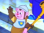 Cubbi wird von den Rittern von Gummadoon zum Ritter geschlagen.