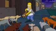Erschreckenderweise wird bei Homers (Bild) Gerichtsverfahren entschieden, dass ein Hundeleben mehr wert ist, als ein Menschenleben - eine gravierende Neuigkeit, die einiges verändert ...