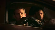 Steven Bono Jr. (Det. Bornt) and Dave Morrissey Jr. (Det. Anderson) keeping watch on suspect