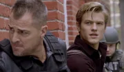 L-R: Jack Dalton(George Eads) and Angus "Mac" MacGyver (Lucas Till)