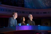 LAW & ORDER: SPECIAL VICTIMS UNIT -- "Dissonant Voices" Episode 1507 -- Pictured: (l-r) Clay Aiken, Ashanti, Taylor Hicks as themselves -- (Photo by: Michael Parmelee/NBC)
