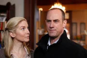 LAW & ORDER: SPECIAL VICTIMS UNIT - "Totem" Episode 1220 - Pictured: (l-r) Elizabeth Mitchell as June Frye, Christopher Meloni as Det. Eliott Stabler - Photo by: Will Hart/NBC