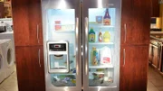 The refrigerator tank.