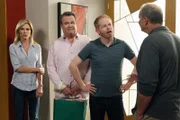 Claire Dunphy (Julie Bowen), Cameron Tucker (Eric Stonestreet), Mitchell Pritchett (Jesse Tyler Ferguson), Jay Pritchett (Ed O'Neill)