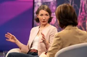 Zu Gast bei Moderatorin Sandra Maischberger (r): Claudia Major (Sicherheitsexpertin).