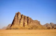 Die Felsformation Seven Pillars of Wisdom im Wadi Rum