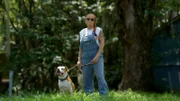 Tia & her dog Lucky.