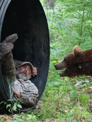 Jeff teaches the bears about denning up.
