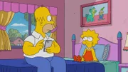 Obwohl sie eigentlich nichts gemeinsam haben, kommen sich Homer (l.) und Lisa (r.) in ihrer Vater-Tochter-Beziehung näher.