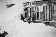 Originalaufnahme vom Katastrophenwinter 1978/79 auf Rügen