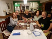 V.l.: Katharina, Karl, Gastgeberin Karin, Katharina und Andreas