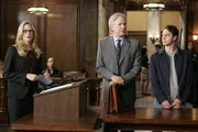 (l-r) Stephanie March as ADA Alexandra Cabot, John Larroquette as Randall Carver, Thomas Sadoski as Joe Thagard