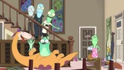 Vorne, v.li.: Deeno, Little Buddy, Pupa. Hinter, v.li.: Yumyulack, Korvo, Terry, Jesse.
