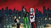 L-R: Doctor Psycho, Poison Ivy, Harley Quinn