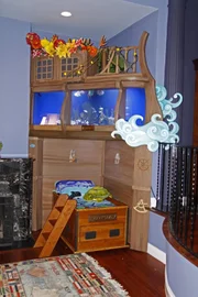 Aquarium bed.