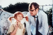 Inger Nilsson (Pippi Langstrumpf) und Fredrik Ohlsson (Herr Settergren).