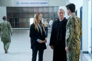 Ellie Bishop (Emily Wickersham, l.); Leroy Jethro Gibbs (Mark Harmon, r.)