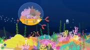 Peppa darf Frau Känguru bei der Arbeit helfen. Diese ist schon ganz aufgeregt, weil Frau Känguru am Great Barrier Reef, dem schönsten Korallenriff, arbeitet.