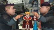 Prinz John ist wütend auf Ralf und Rolf. Marian und Scarlett sind froh, dass alles gut ausgegangen ist.
