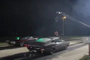 Shane and Korey facing off on race night.