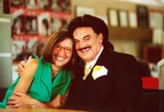 Rudolph Moshammer und Hildegard Denninger, Leiterin der Zeitschrift BISS.