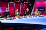 Ratespiel mit Spaß und Schwindel, jeweils montags um 22:00 Uhr im SWR Fernsehen. v.li.: Smudo, Hadnet Tesfai, Pierre M. Krause und Kim Fisher.