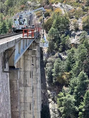 Die eingleisige Strecke des El Chepe muss ständig geprüft und instandgesetzt werden.