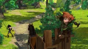 Robin Hood wird von Hyänen-Harry, dem besten Spurenleser des Königsreichs, verfolgt.