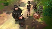 Robin Hood ist den drei Dieben in die Falle gegangen.