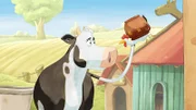Wie kann Lieselotte nur das Huhn aus dem Honigtopf befreien?