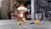 Das Sandmännchen bringt den Abendgruß.