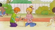 Conni und ihre Freundin Anna treffen sich auf dem Spielplatz, um ihre neusten Geheimnisse auszutauschen.