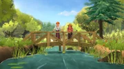 Tom und Huck am See