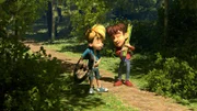 Ein seltenes Bild: Raphael und Hase von Maries Bande haben Spaß bei einer gemeinsamen Unternehmung.