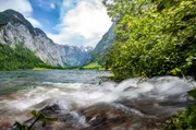 Im Sommer: Zufluss in den Königssee.