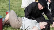 Dr Belmont (Annabel Cleare) und Father Brown (Mark Williams)