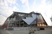 Das neue Stadion während der Bauphase