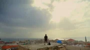 Akkon, Israel - Albert Lin überblickt die Stadt Akkon.