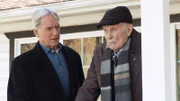 Leroy Jethro Gibbs (Mark Harmon, l.); John Sydney (Dabney Coleman, r.)