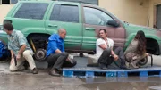 Von links: Sam Axe (Bruce Campbell), Jesse Porter (Coby Bell), Carlos Cruz (Stephen Martine) und Fiona Glenanne (Gabrielle Anwar)