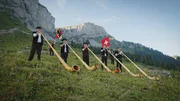 Alphornbläser unter dem Hohgant