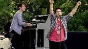 Dan Haseltine (r.), Saenger der Rockband "Jars of Clay"