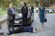 L-R: Det. Vince Korsak (Bruce McGill), Jane Rizzoli (Angie Harmon) und Maura Isles (Sasha Alexander)