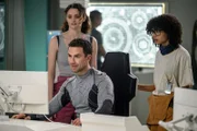 (l-r) Christie Burke as Lt. Sharon Garnet, Richard Fleeshman as Lt. James Brice, Stacey Read as Alicia Nevins