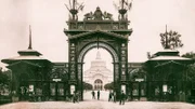 Eingang der Wiener Weltausstellung 1873.