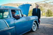 John Sydney (Dabney Coleman, l.); Leroy Jethro Gibbs (Mark Harmon, r.)