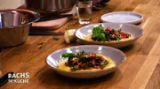 Cremige Polenta mit Paprika-Bohnengemüse